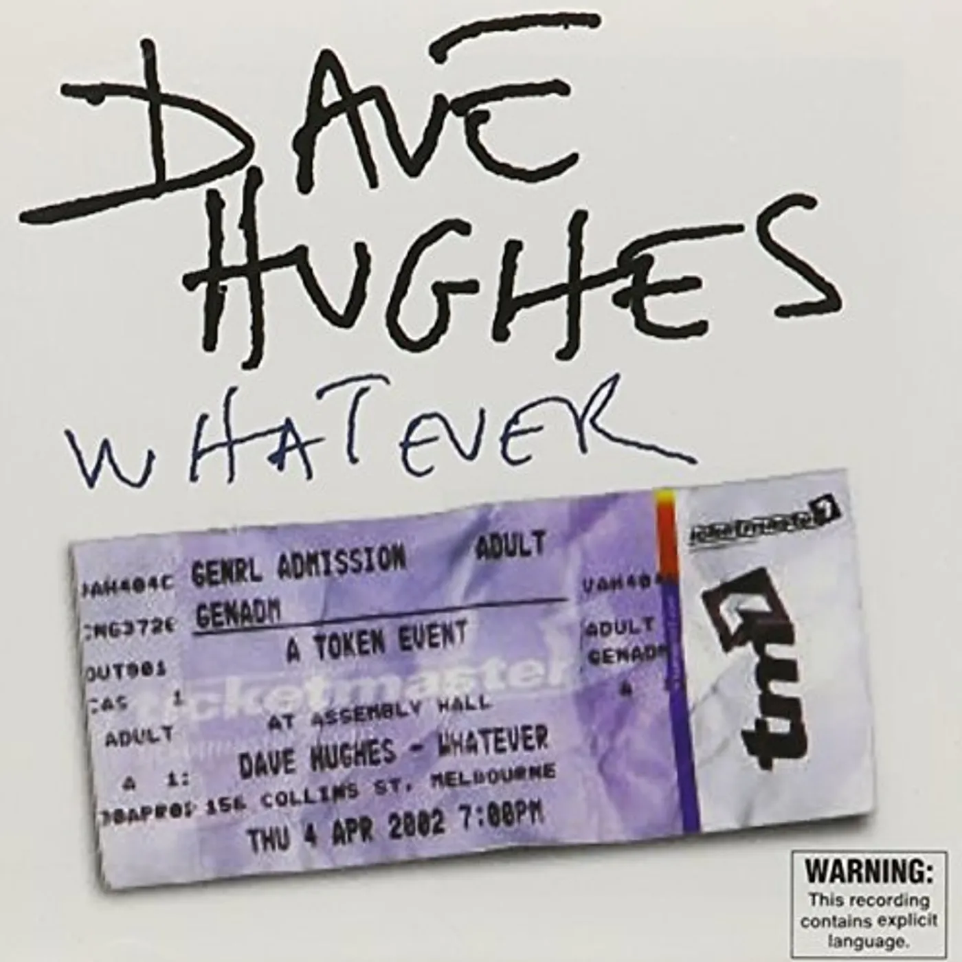 Dave Hughes WHATEVER CD
