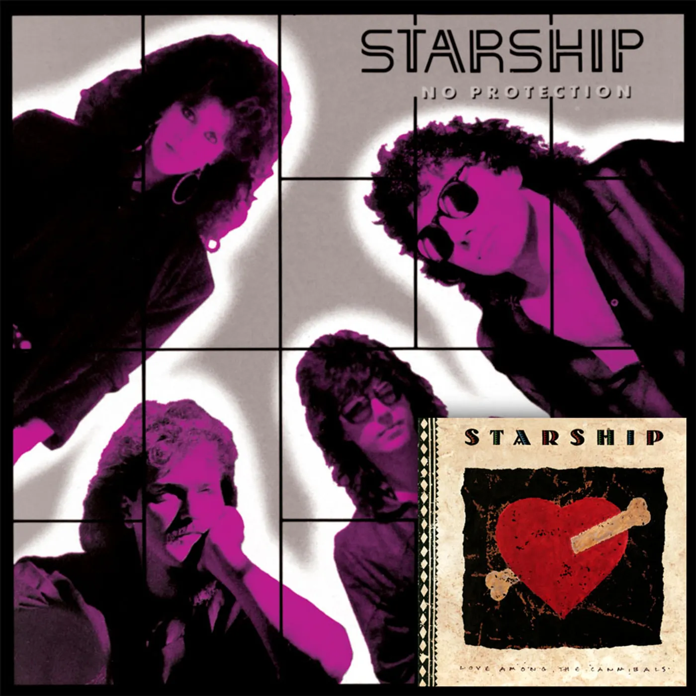 Starship NO PROTECTION / LOVE AMONG THE CANNIBALS CD