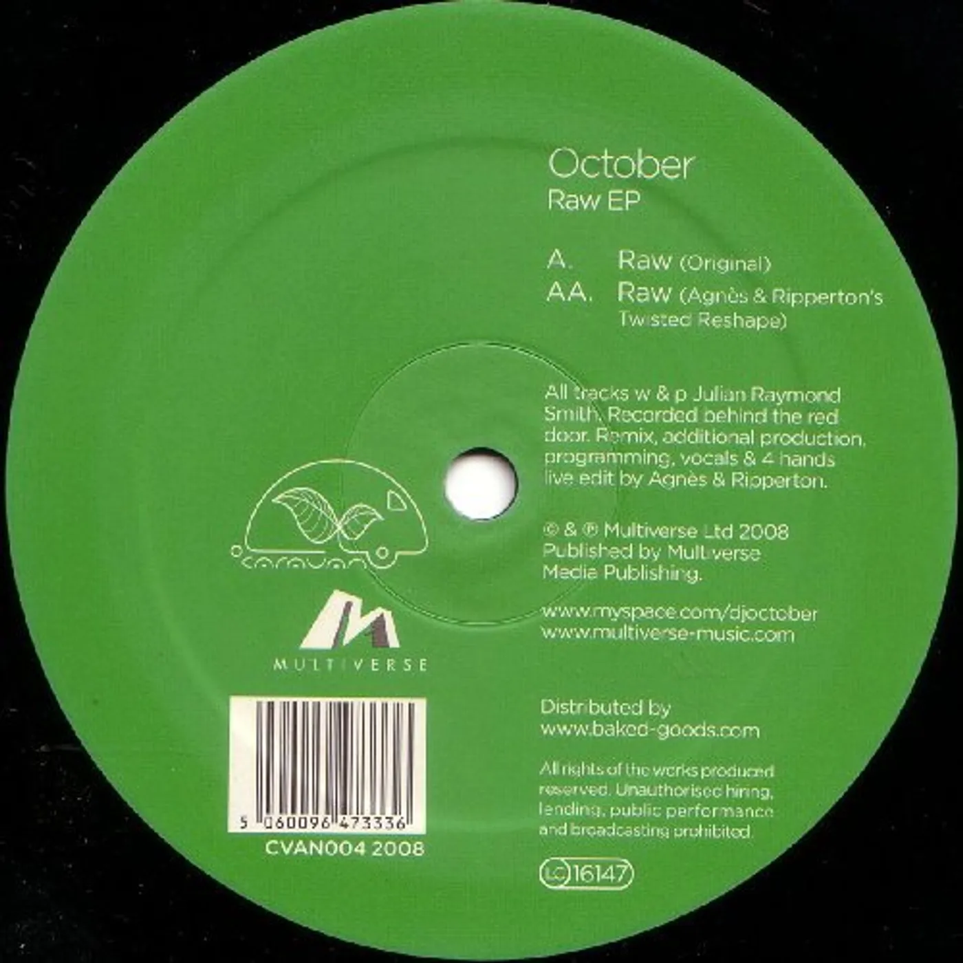 OCTOBER Raw Vinyl Record