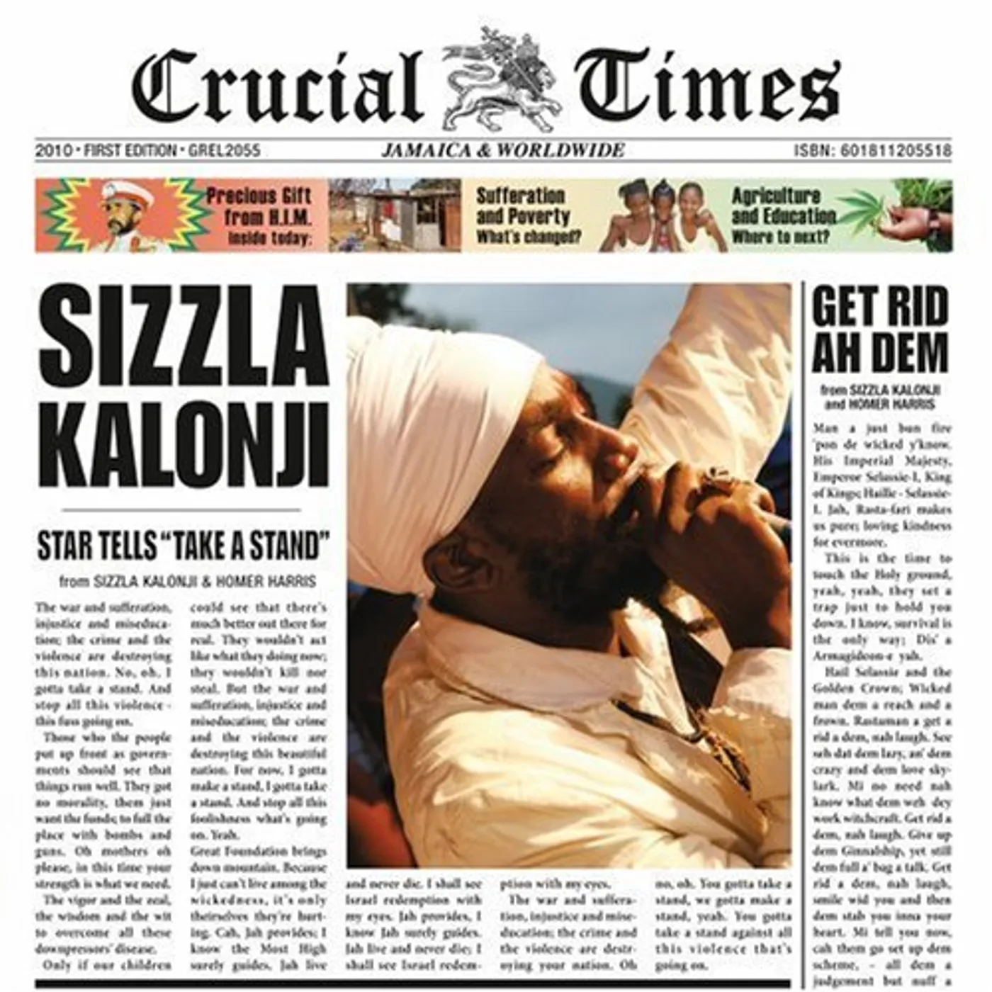 Sizzla CRUCIAL TIMES CD