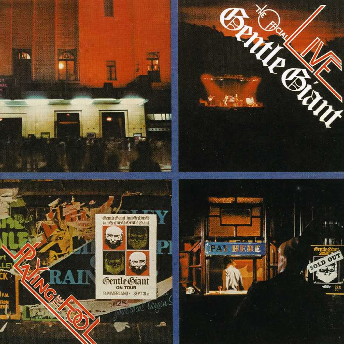 Gentle Giant PLAYING THE FOOL: THE OFFICIAL LIVE CD