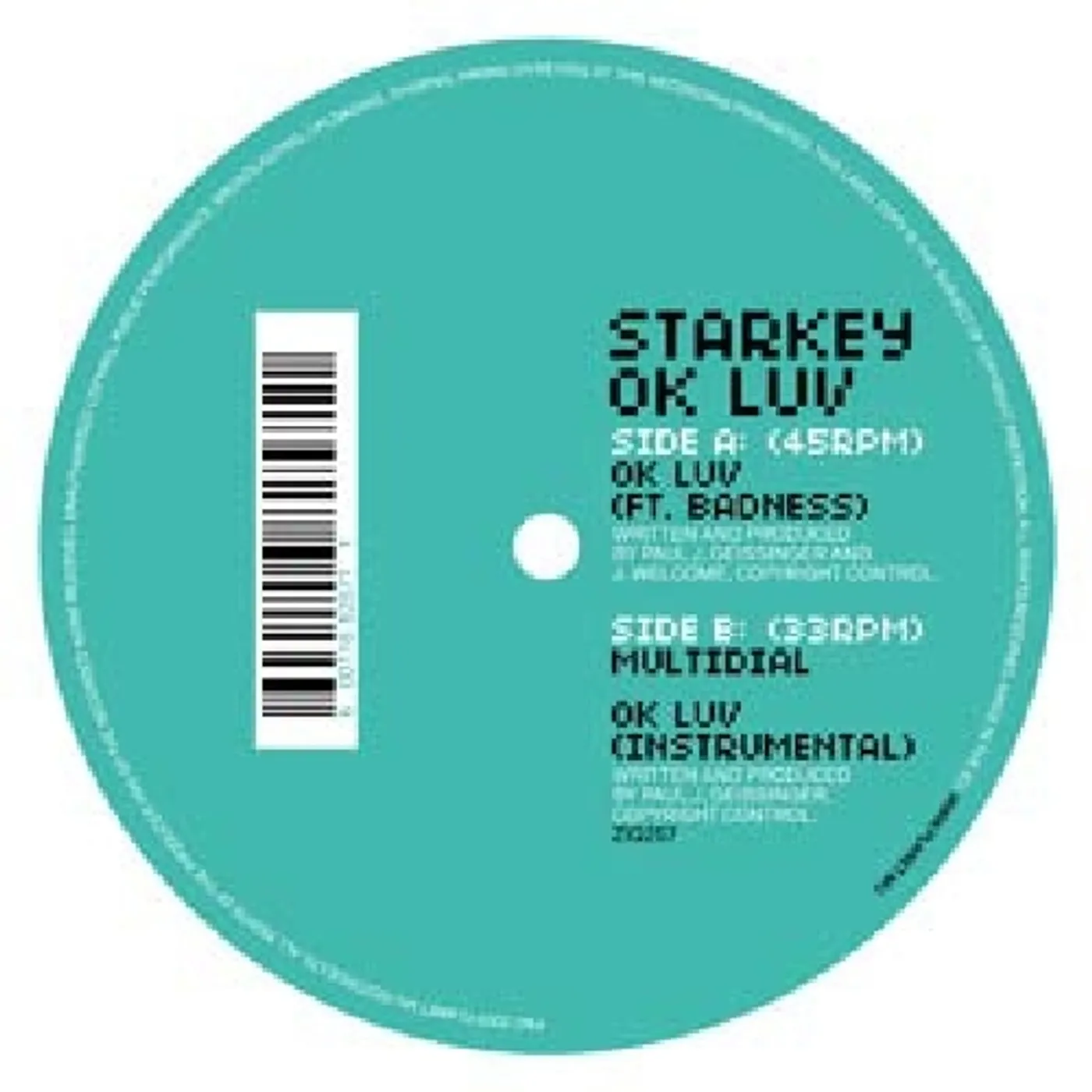 Starkey OK Luv Vinyl Record