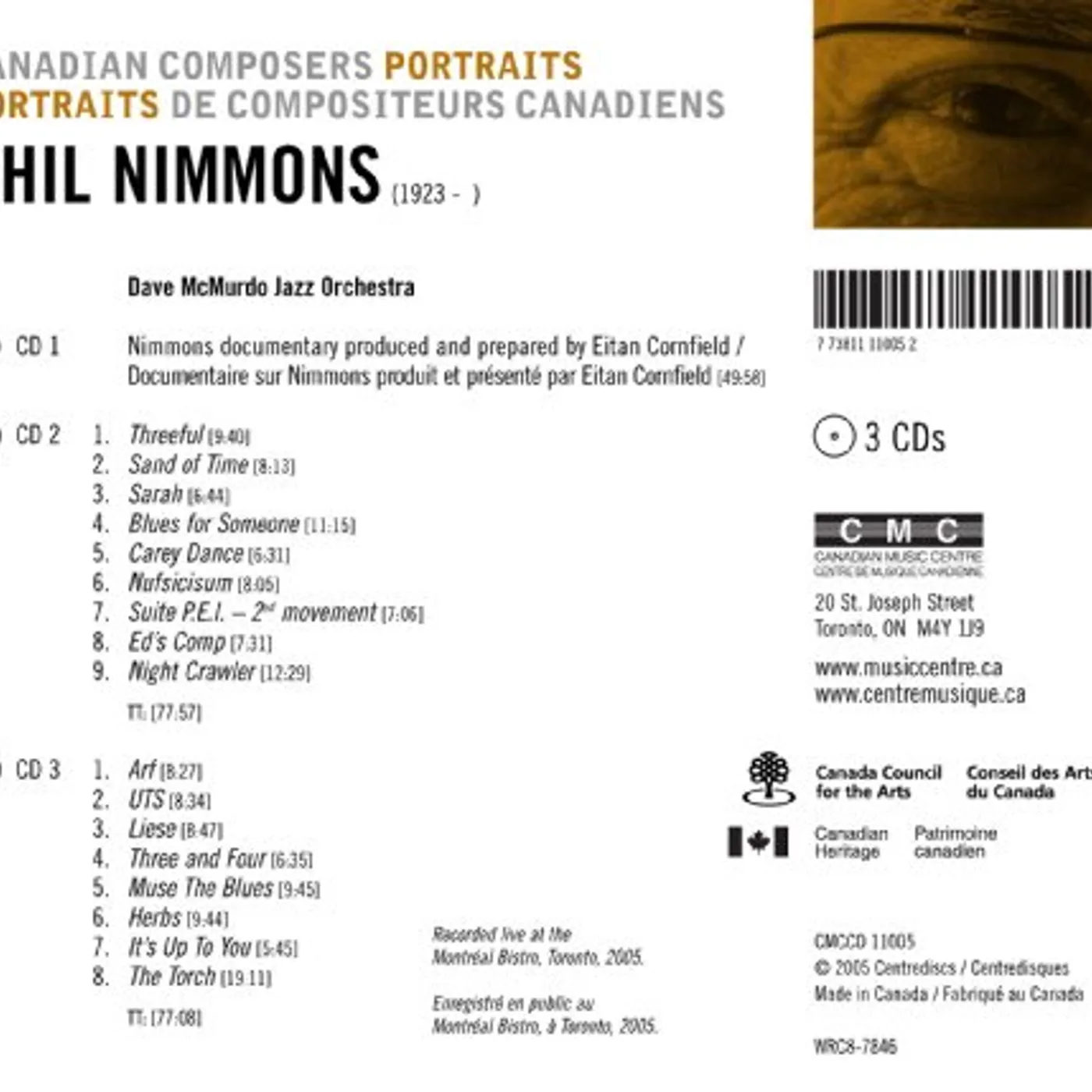 Phil Nimmons PORTRAIT CD
