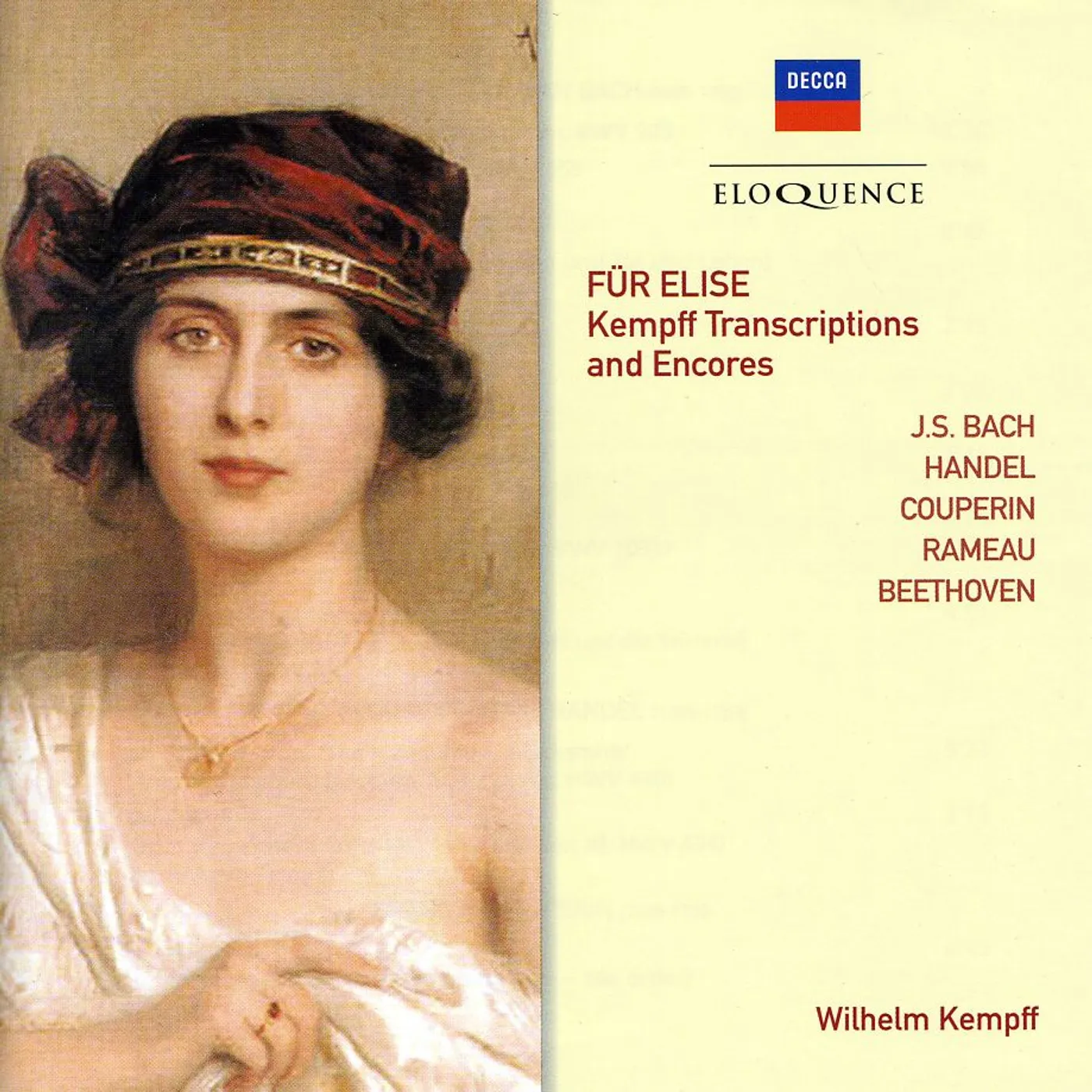 Wilhelm Kempff FUR ELISE: KEMPFF TRANSCRIPTIONS & ENCORES CD