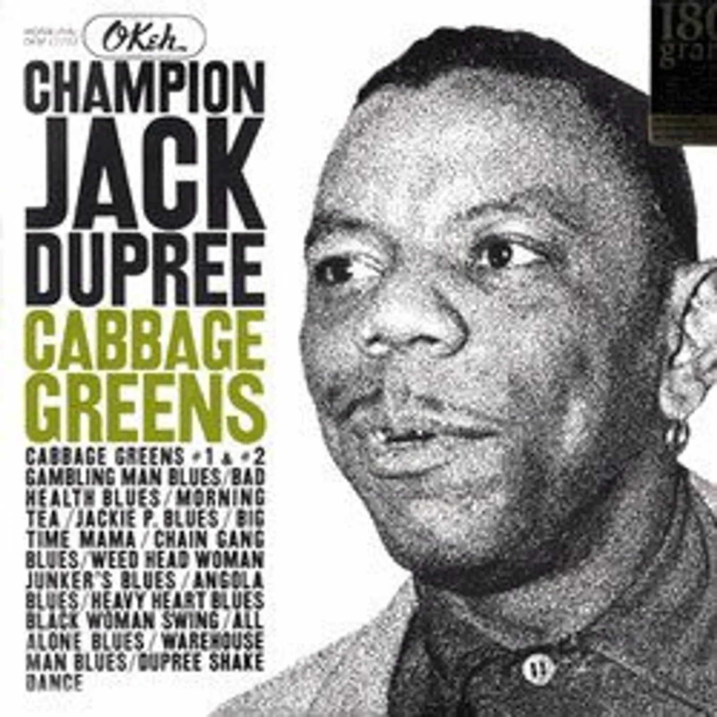 Champion Jack Dupree CABBAGE GREENS Vinyl Record