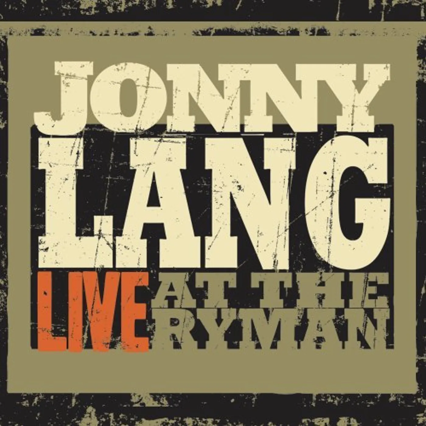 Jonny Lang LIVE AT THE RYMAN CD