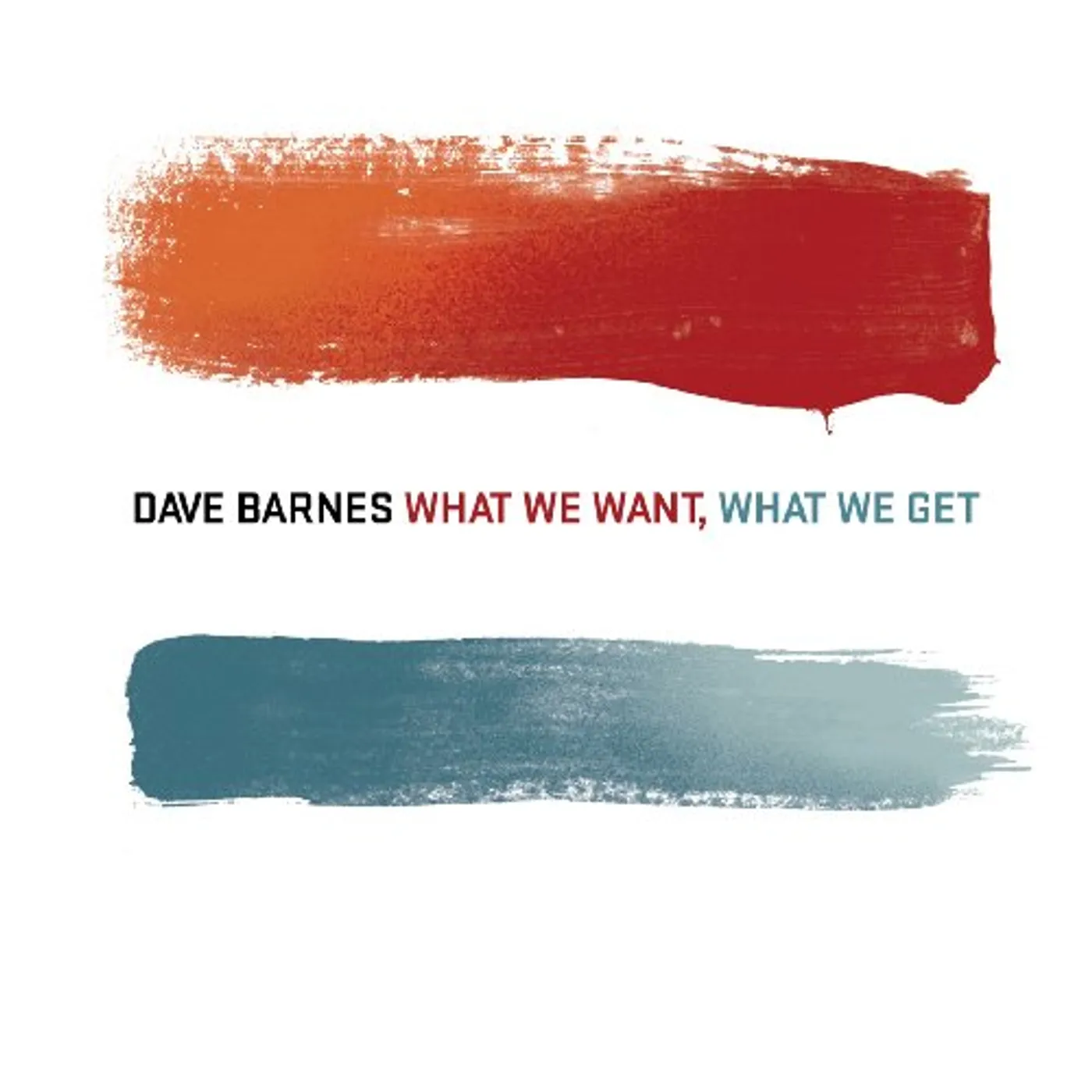 Dave Barnes WHAT WE WANT WHAT WE GOT CD
