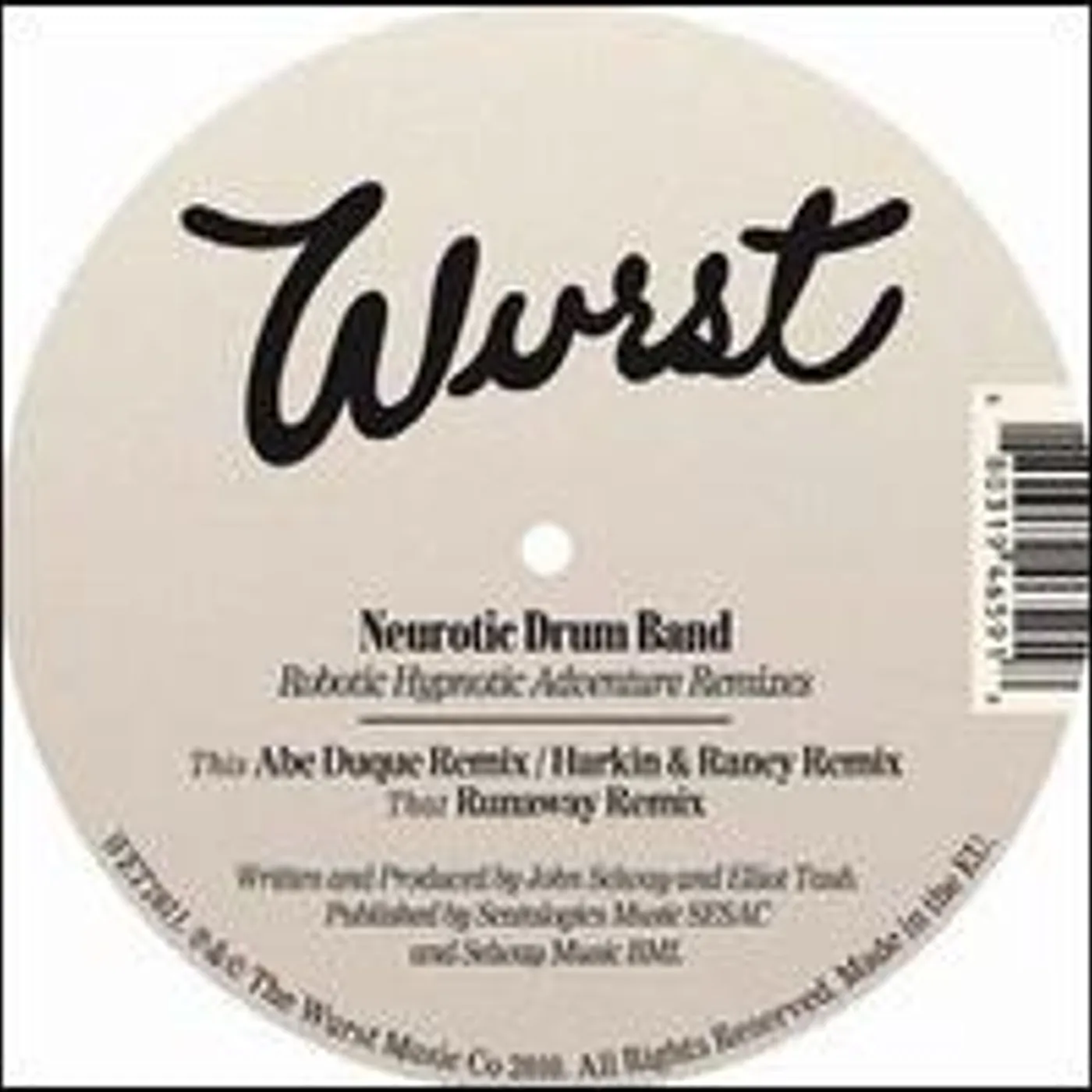 Neurotic Drum Band ROBOTIC HYPNOTIC ADVENTURE REMIXES (EP) Vinyl Record