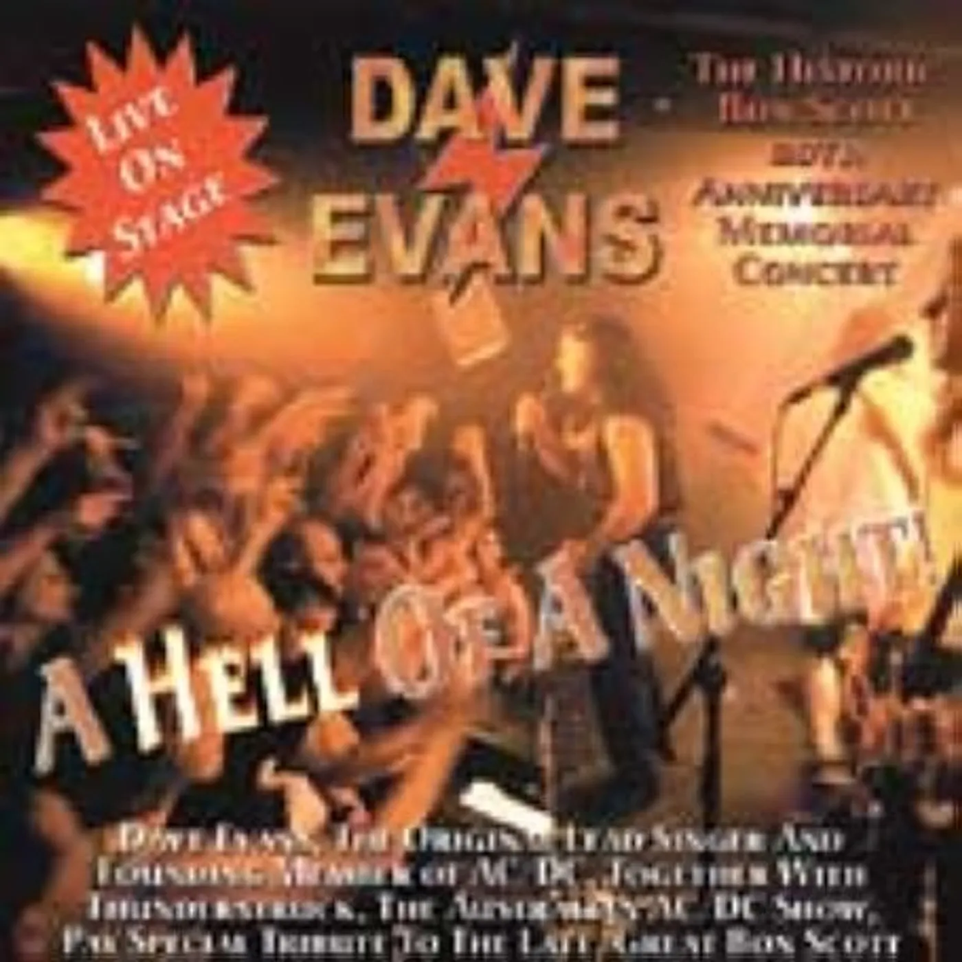Dave Evans HELL OF A NIGHT CD
