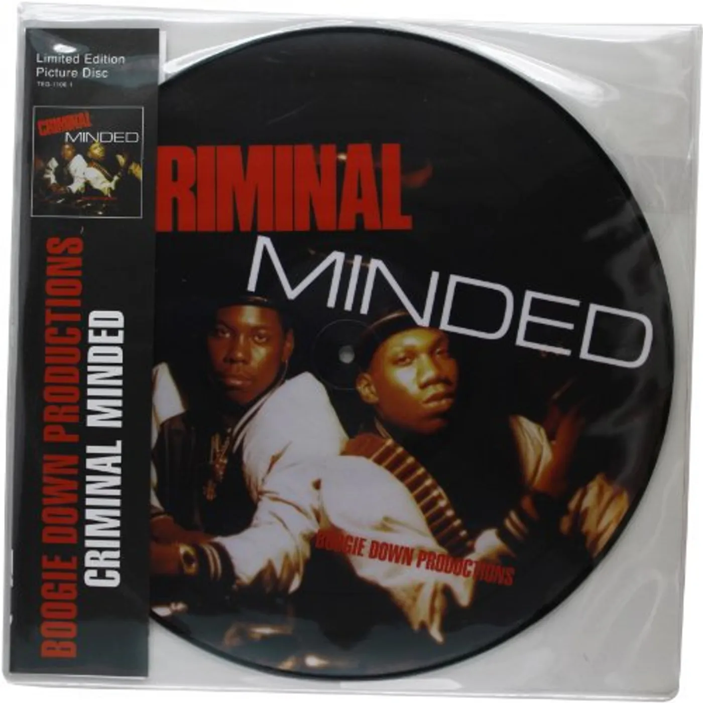 Boogie Down Productions CRIMINAL MINDED Vinyl Record - Picture Disc