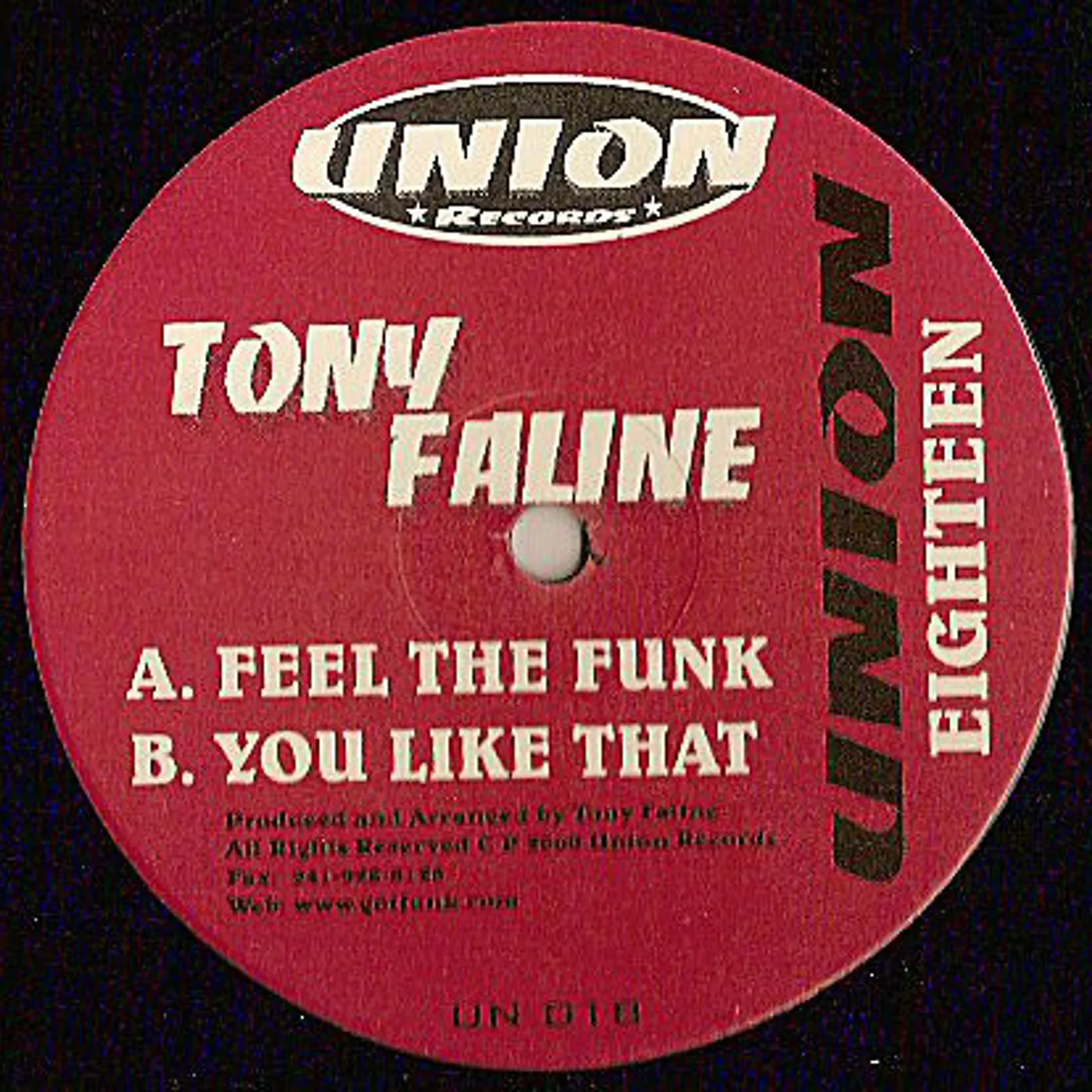 Tony Faline FEEL THE FUNK (Vinyl)