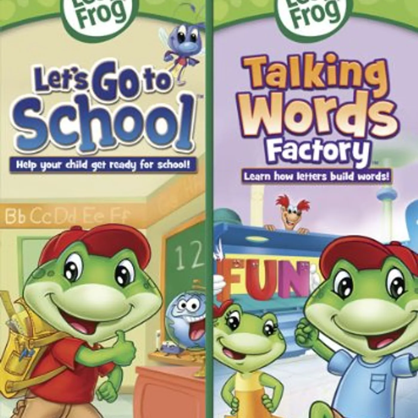 LeapFrog LET'S GO TO SCHOOL / TALKING WORDS FACTORY DVD