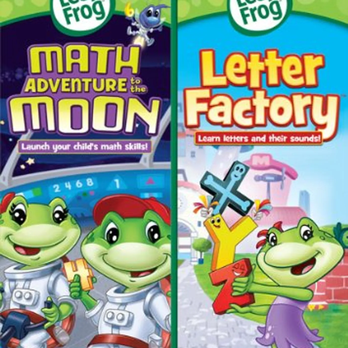 LeapFrog MATH ADVTS TO THE MOON / LETTER FACTORY DVD