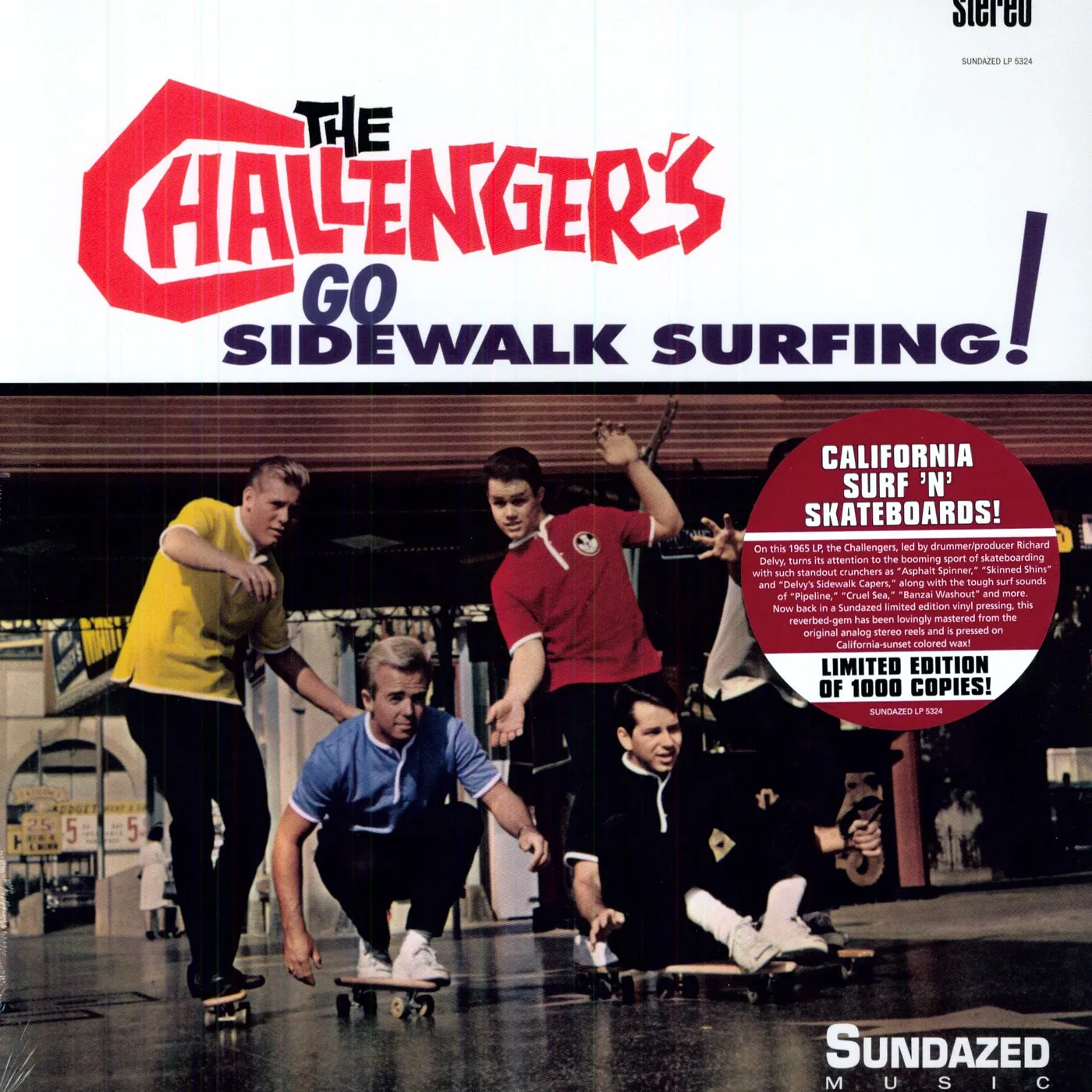 The Challengers GO SIDEWALK SURFING Vinyl Record