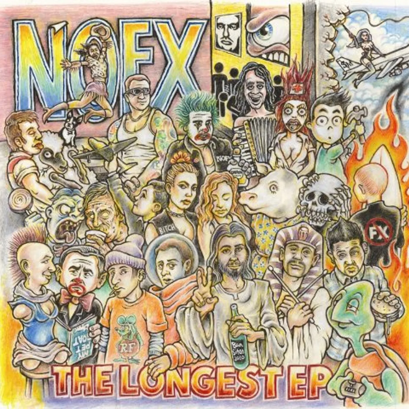 NOFX LONGEST EP Vinyl Record