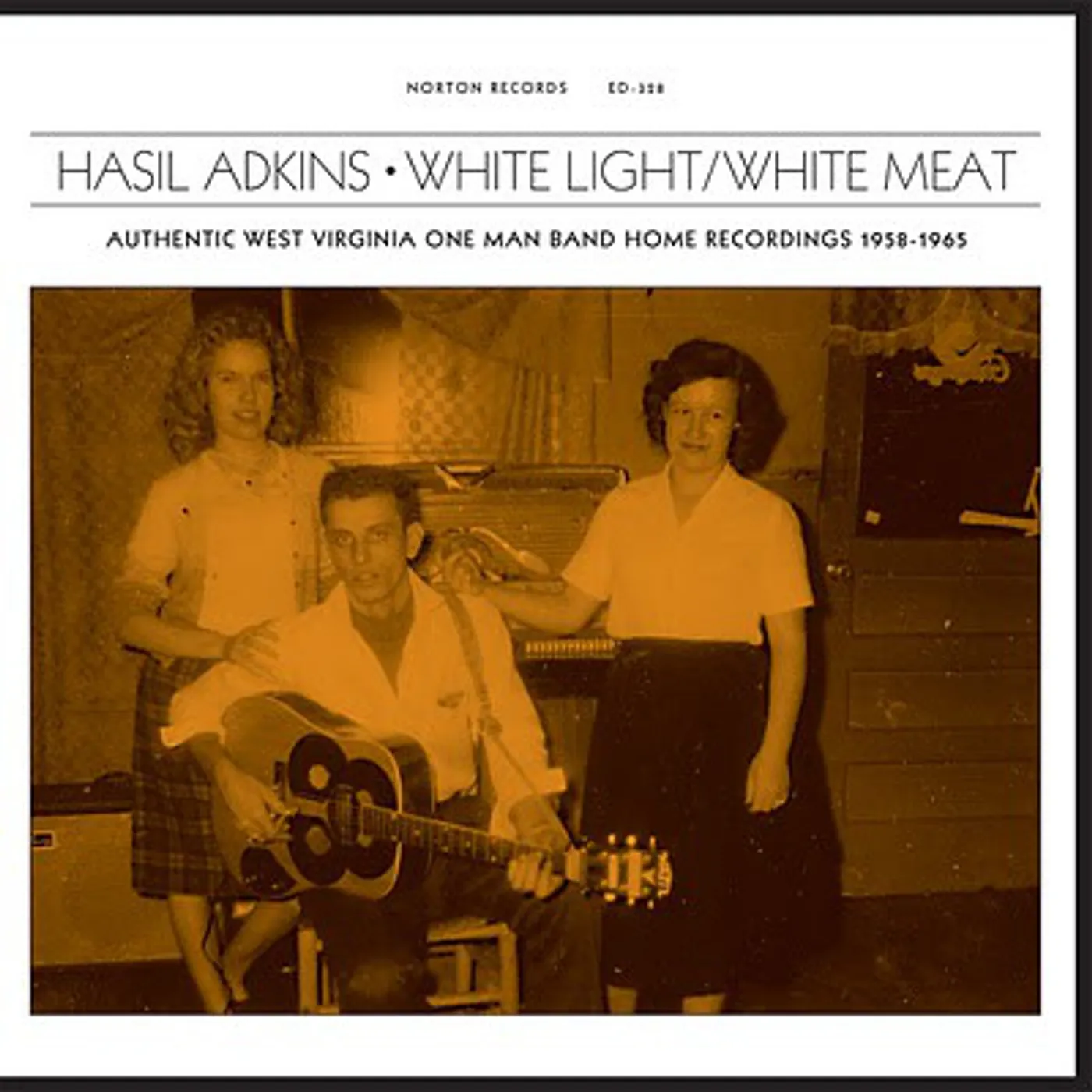 Hasil Adkins WHITE LIGHT / WHITE MEAT Vinyl Record