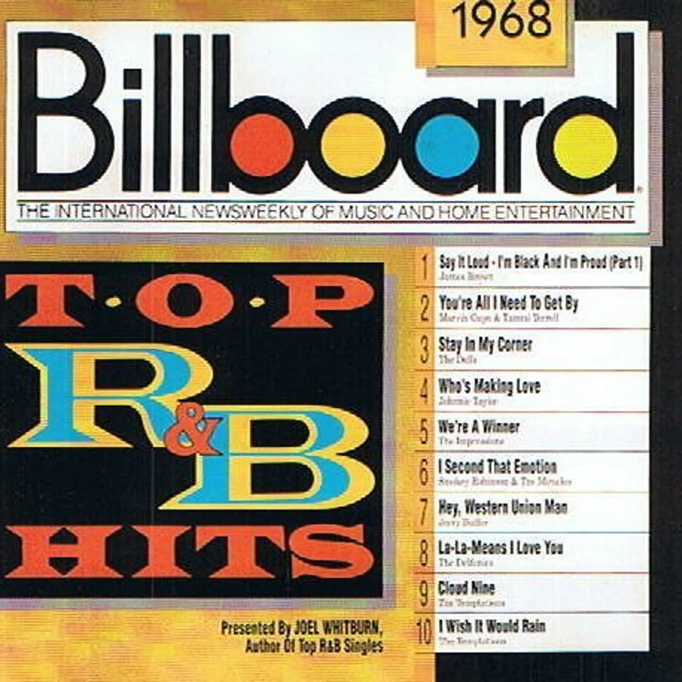 BILLBOARD TOP R&B HITS 1968 / VARIOUS Vinyl Record