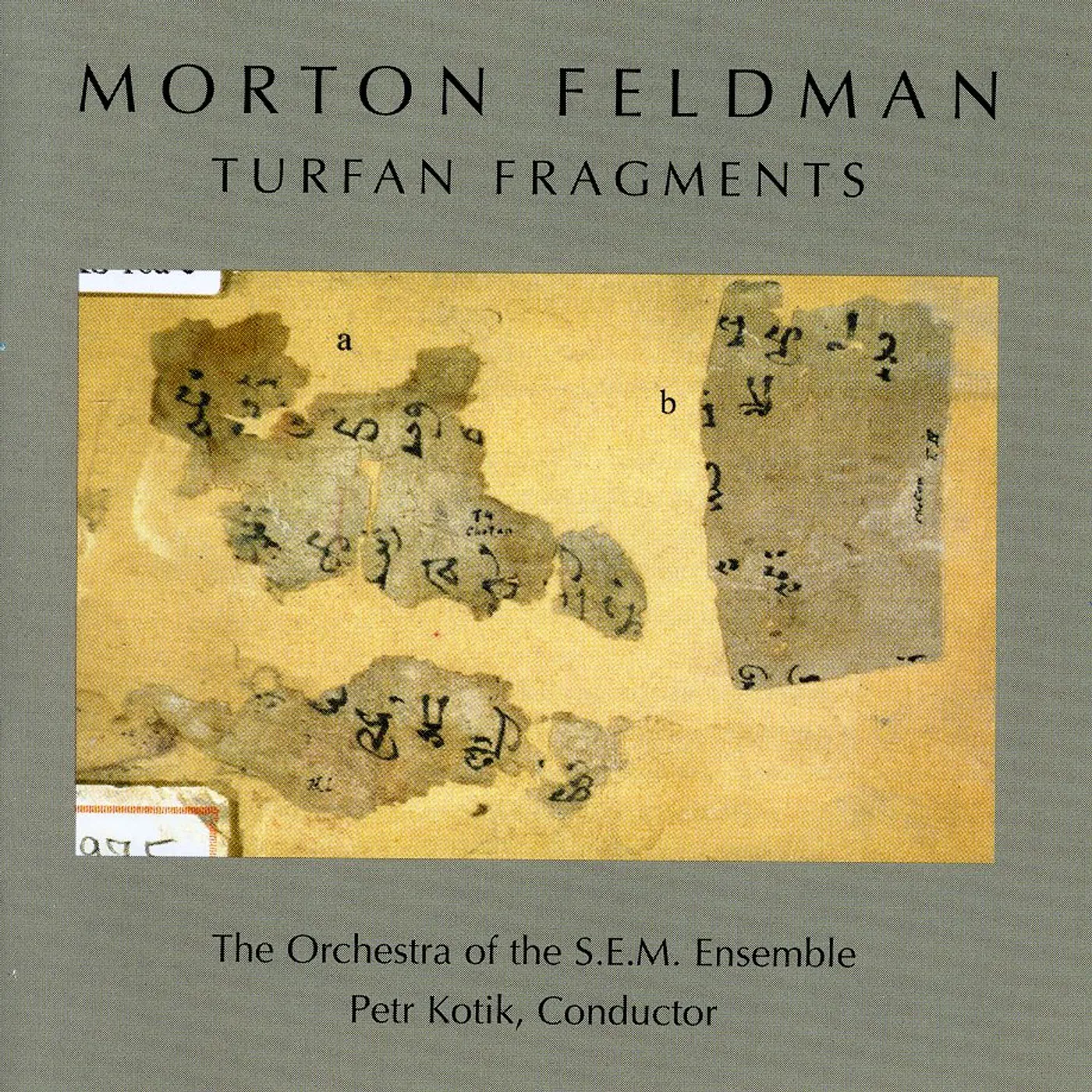 Morton Feldman TURFAN FRAGMENTS CD