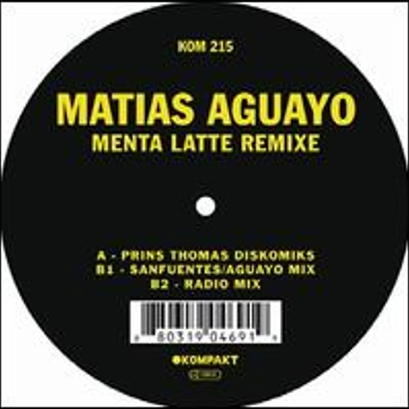 Matias Aguayo Menta Latte Remixe Vinyl Record