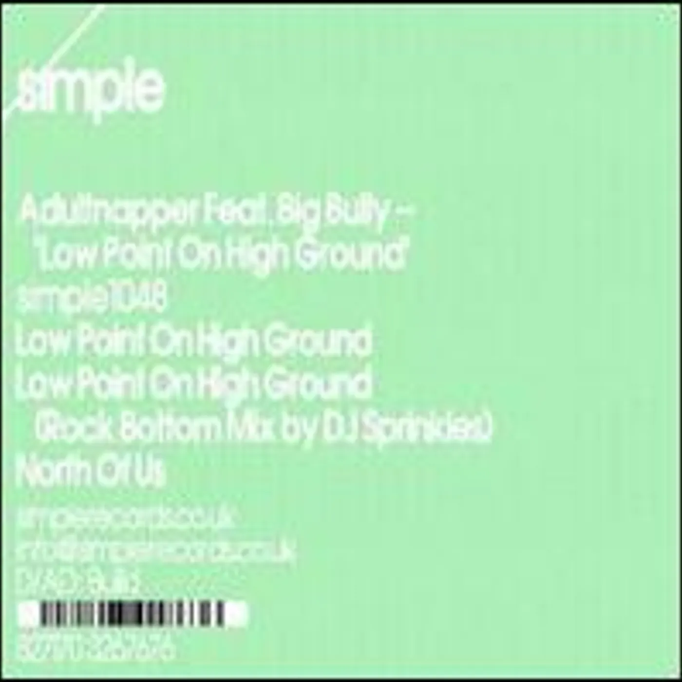 Adultnapper Low Point On High Ground Vinyl Record