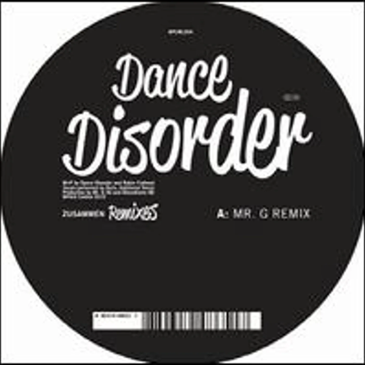 Dance Disorder Zusammen Remixes Vinyl Record