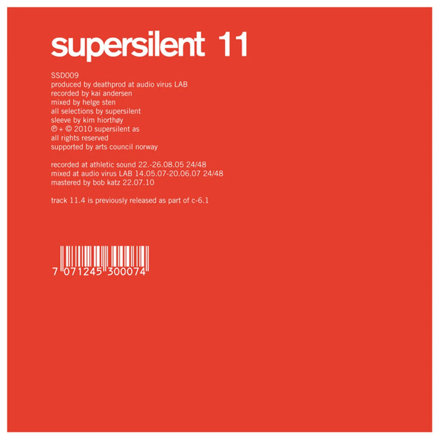 Supersilent 11 Vinyl Record