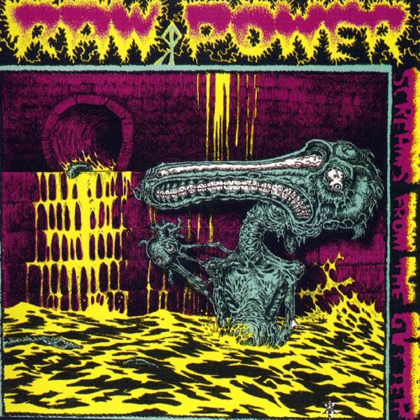 Raw Power SCREAMS FROM THE GUTTER Vinyl Record