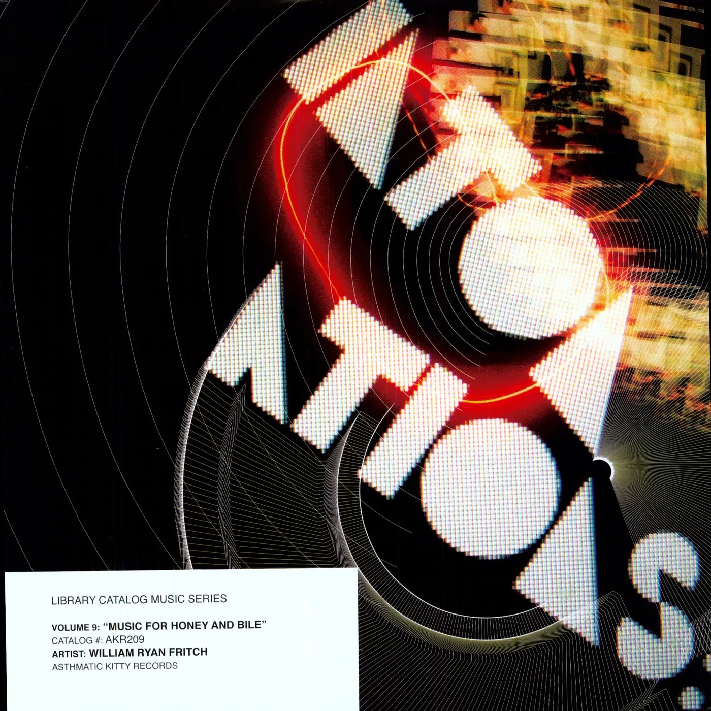 William Ryan Fritch LIBRARY CATALOG MUSIC SERIES: MUSIC FOR HONEY & Vinyl Record