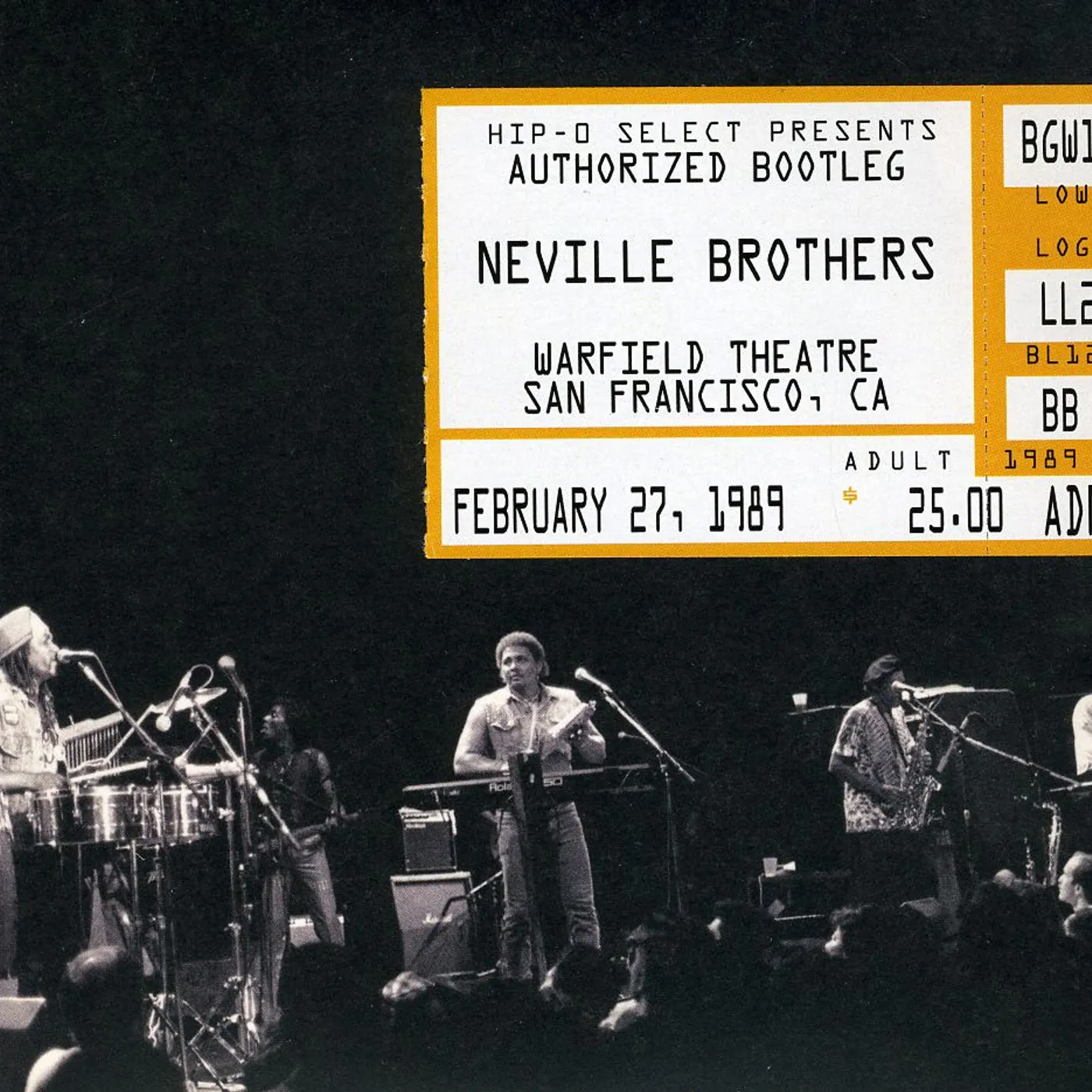The Neville Brothers AUTHORIZED BOOTLEG WARFIELD THEATRE SAN FRANCISCO CD