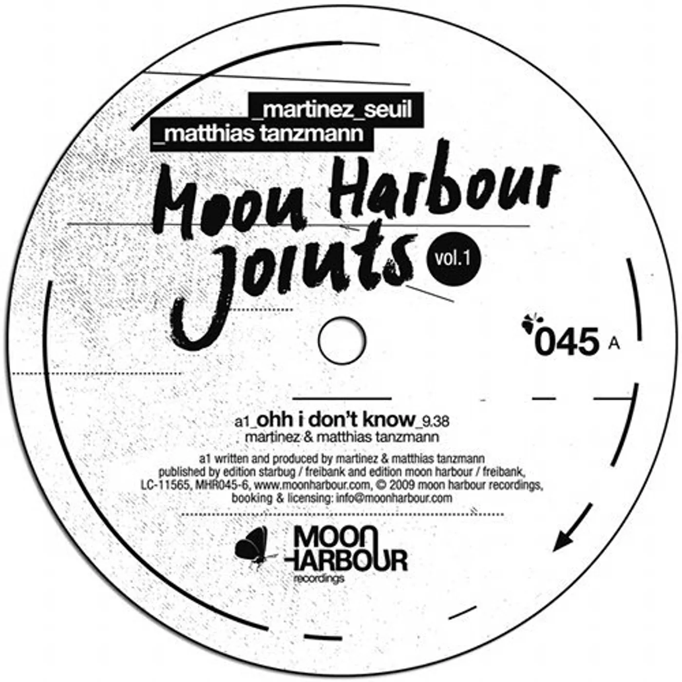 Martinez, Seuil, Matthias Tanzmann MOON HARBOUR JOINTS 1 Vinyl Record