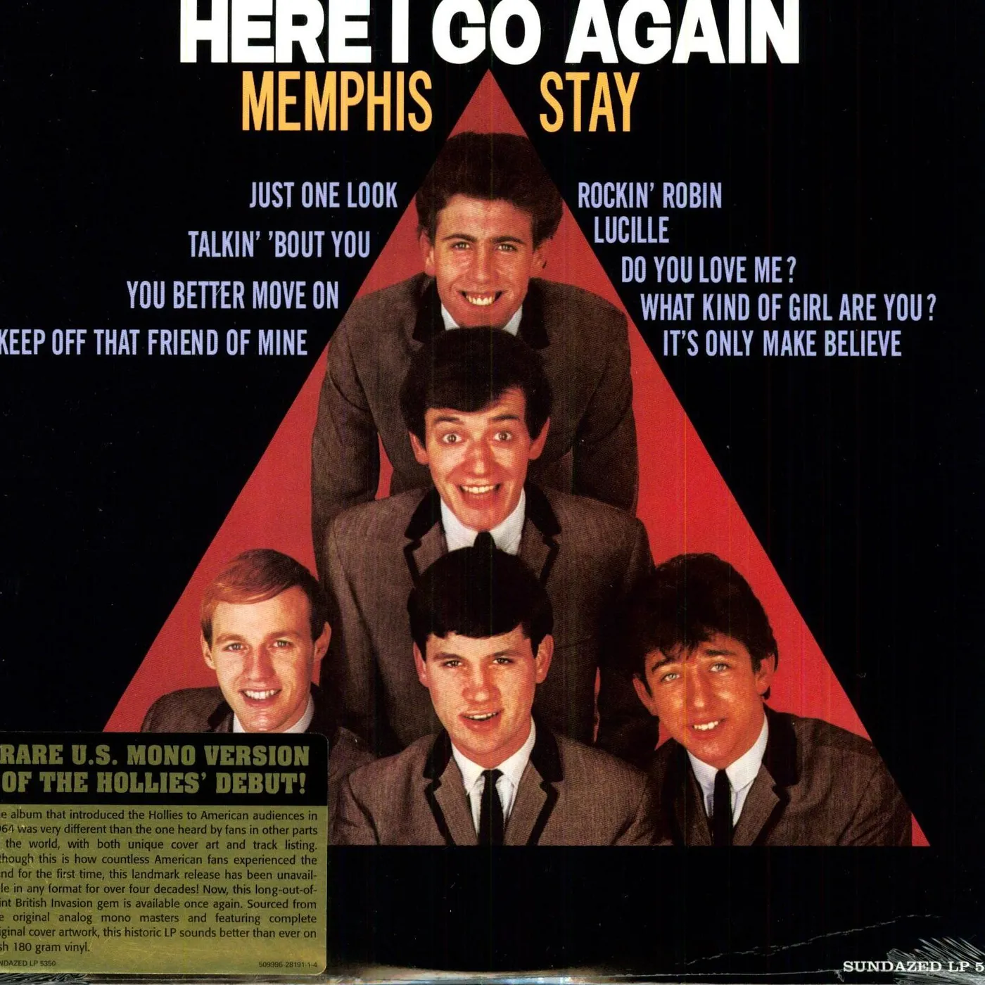 The Hollies Here I Go Again Vinyl Record
