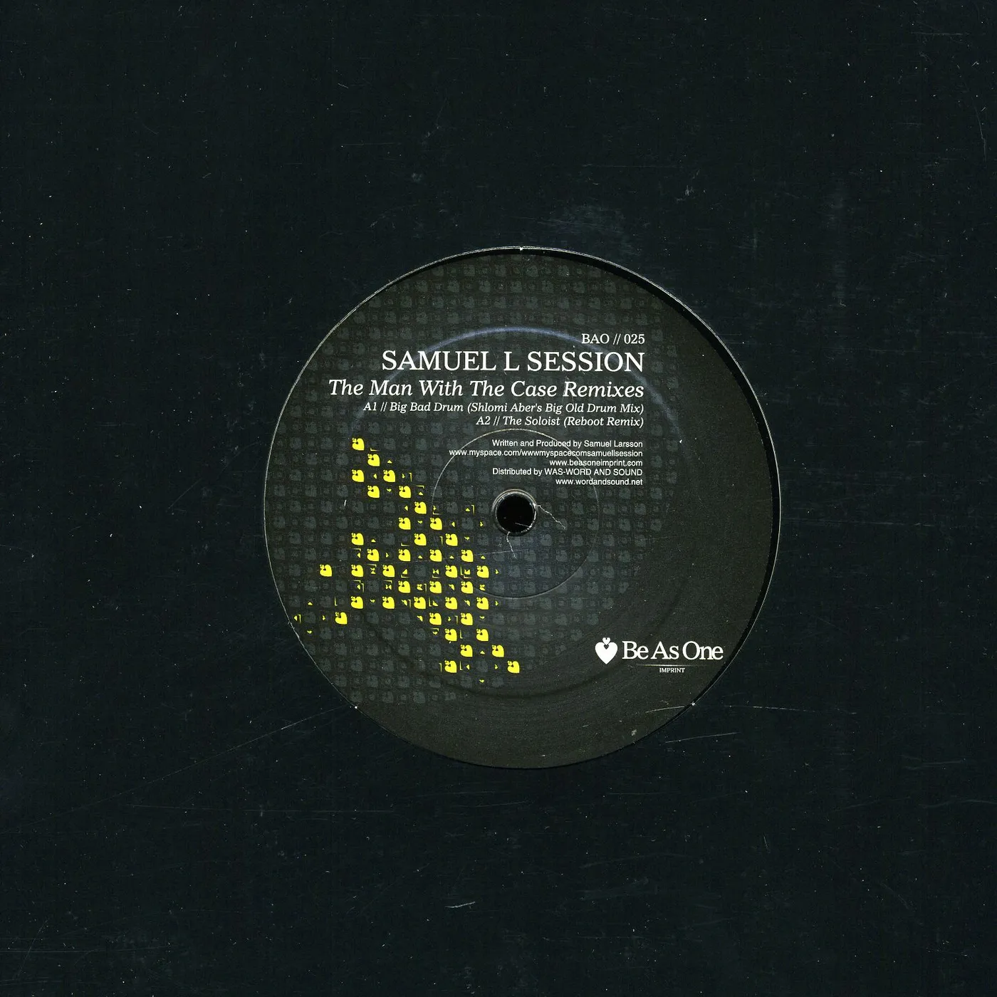 Samuel L Session MAN WITH THE CASE REMIXES Vinyl Record