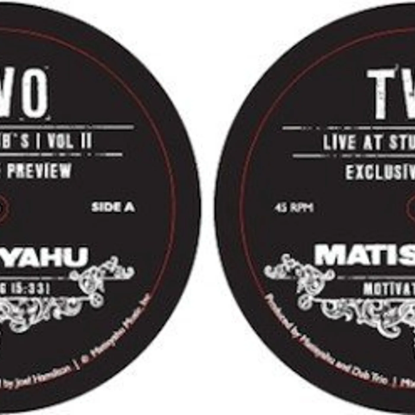 Matisyahu TWO Vinyl Record