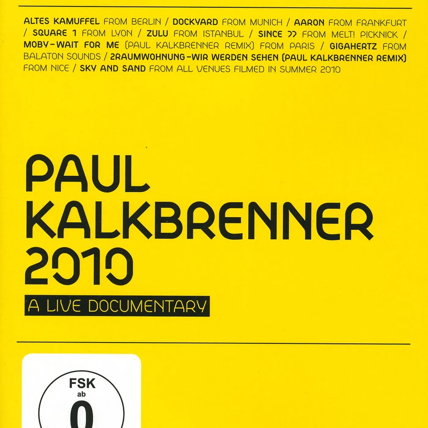 Paul Kalkbrenner 2010: A LIVE DOCUMENTARY Blu-ray