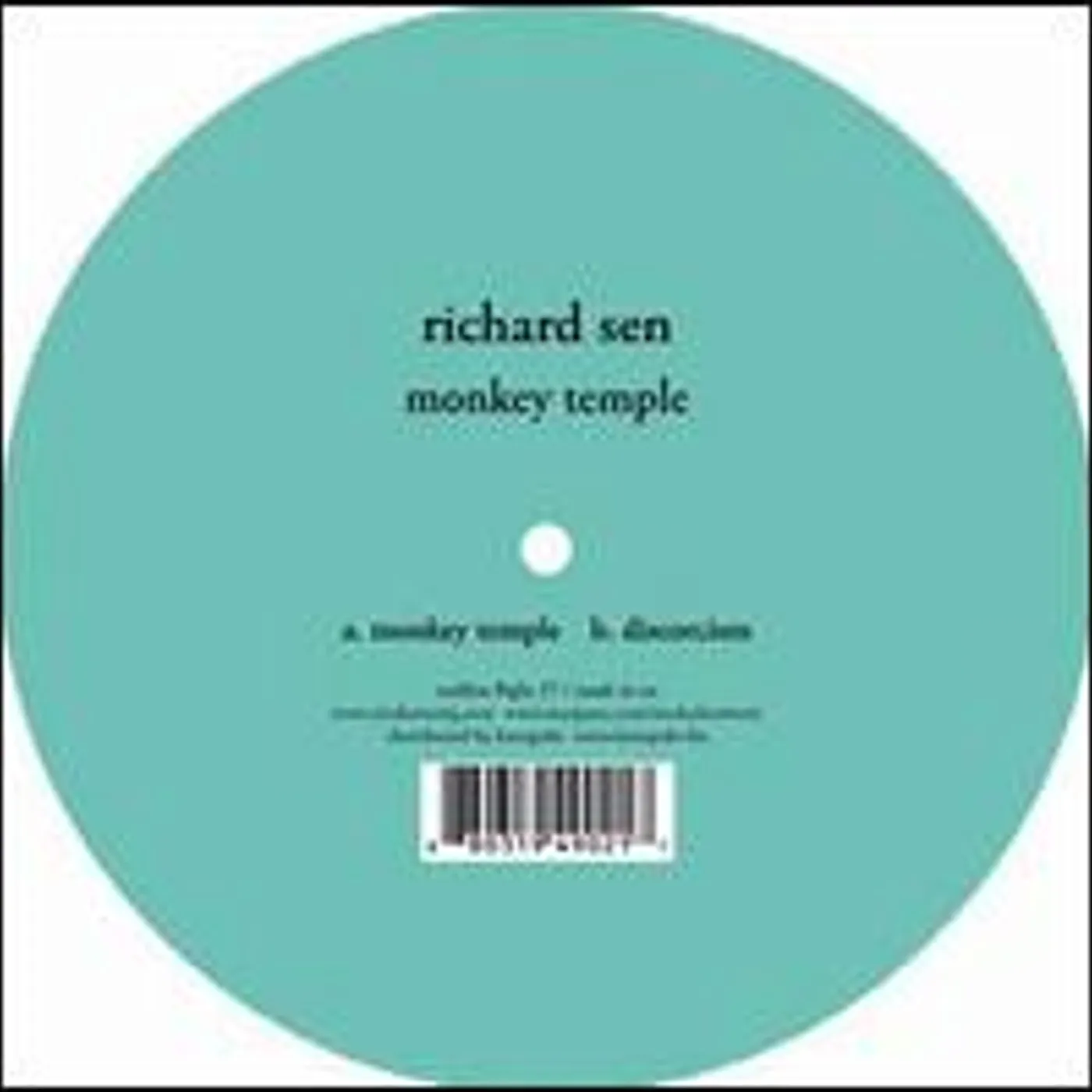Richard Sen Monkey Temple Vinyl Record