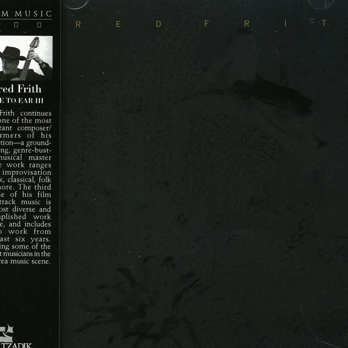 Fred Frith EYE TO EAR 3 / Original Soundtrack CD