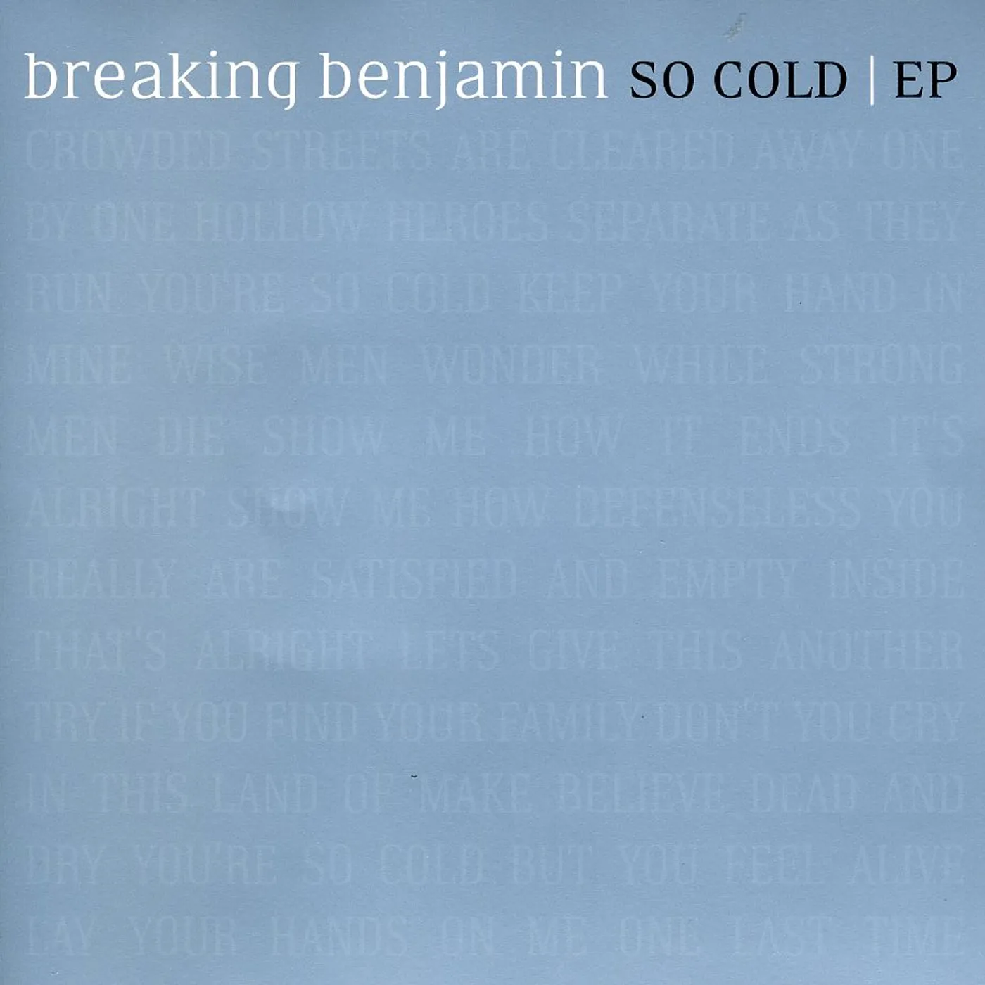 Breaking Benjamin SO COLD CD