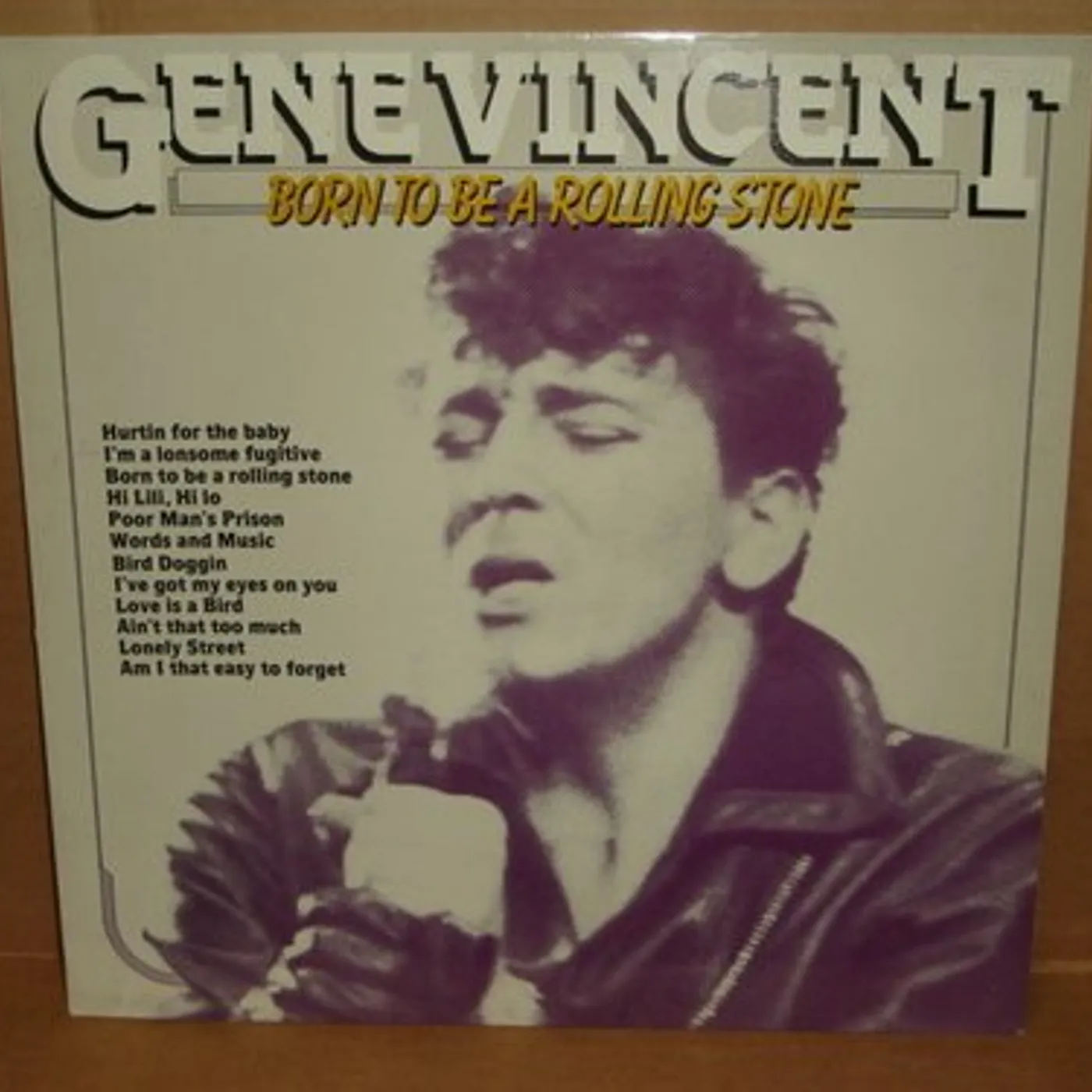 Gene Vincent BORN TO BE A ROLLING STONE Vinyl Record
