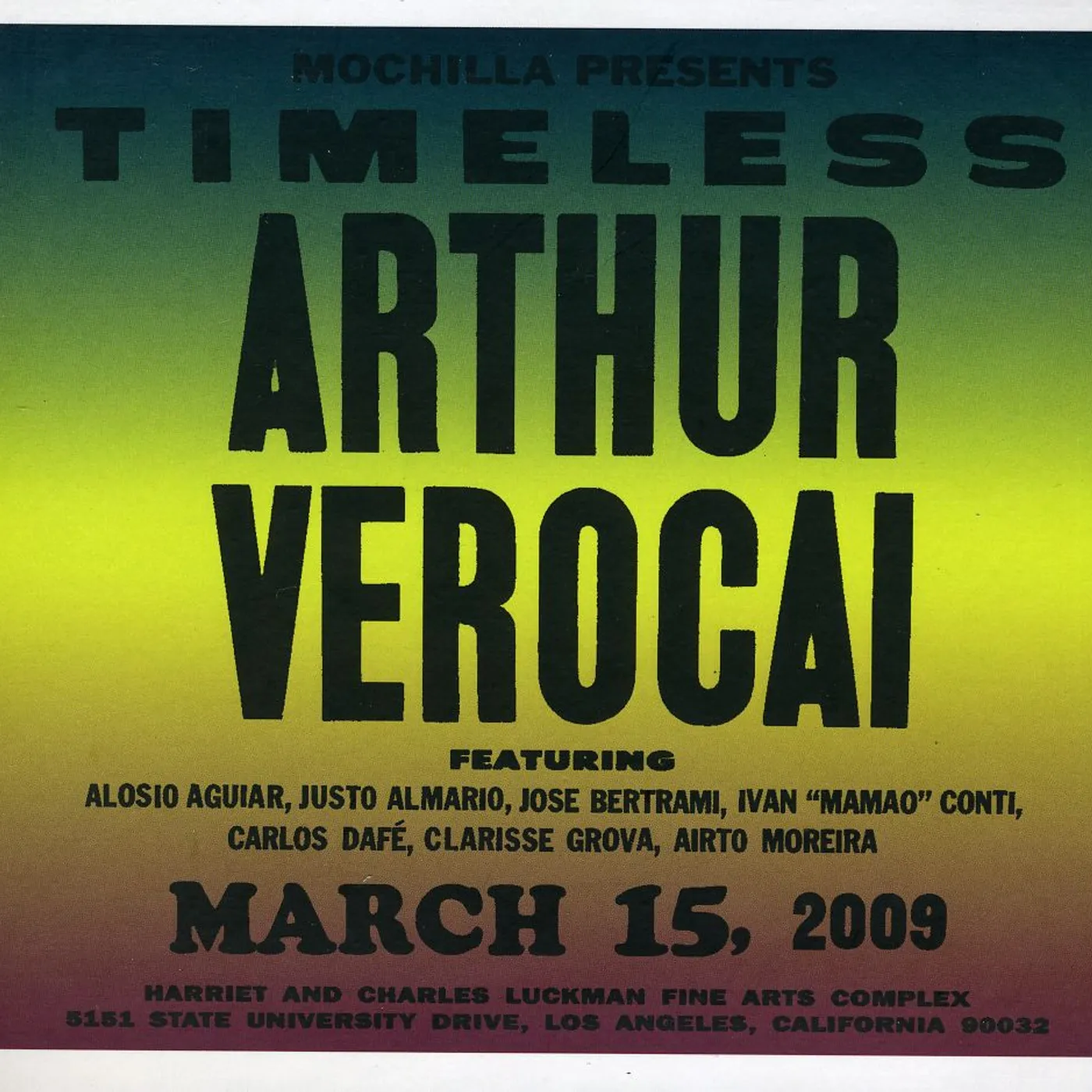 TIMELESS: ARTHUR VEROCAI CD