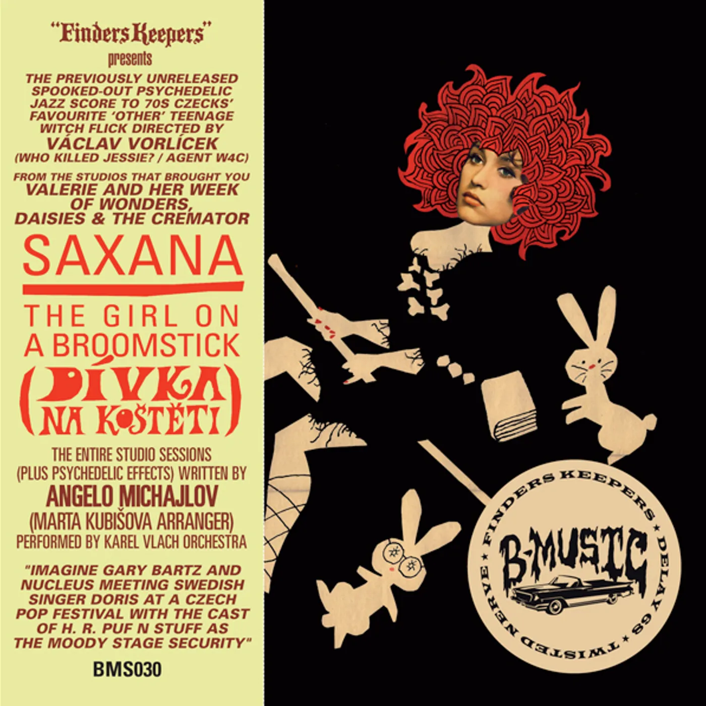 Angelo Michajlov SAXANA: THE GIRL ON A BROOMSTICK / Original Soundtrack CD