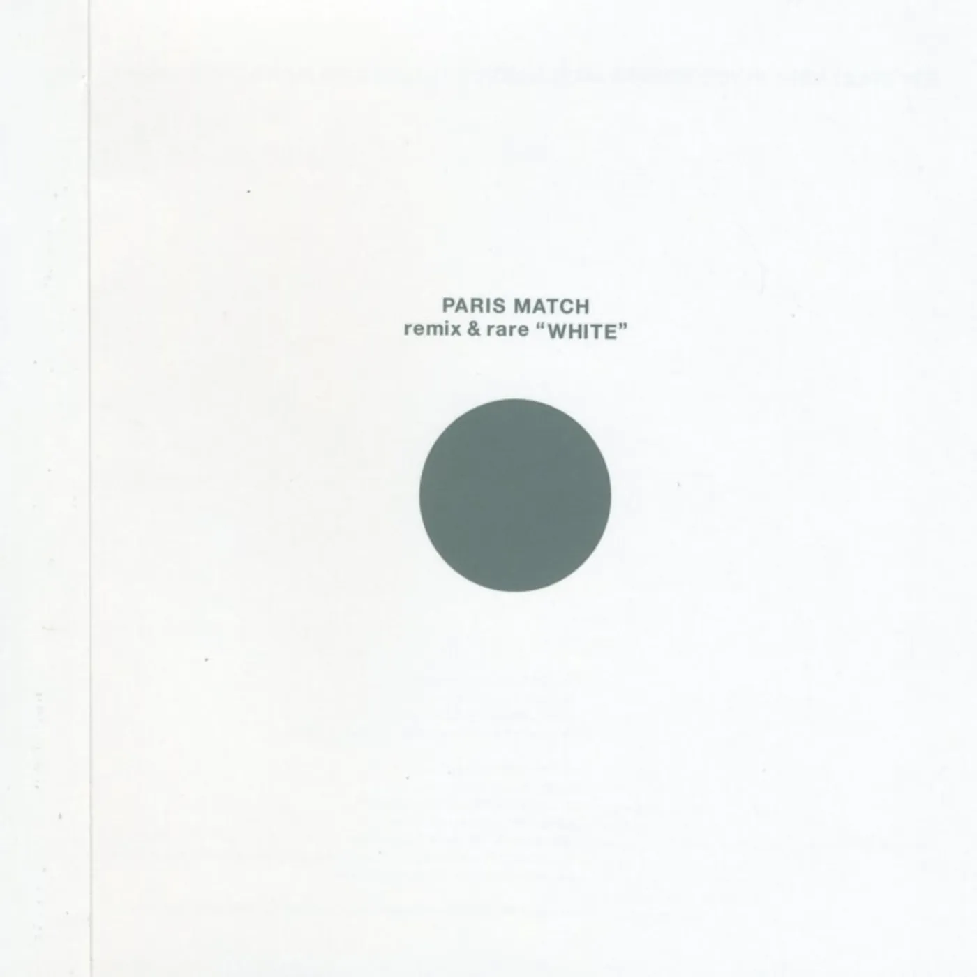 paris match REMIX & RARE WHITE CD