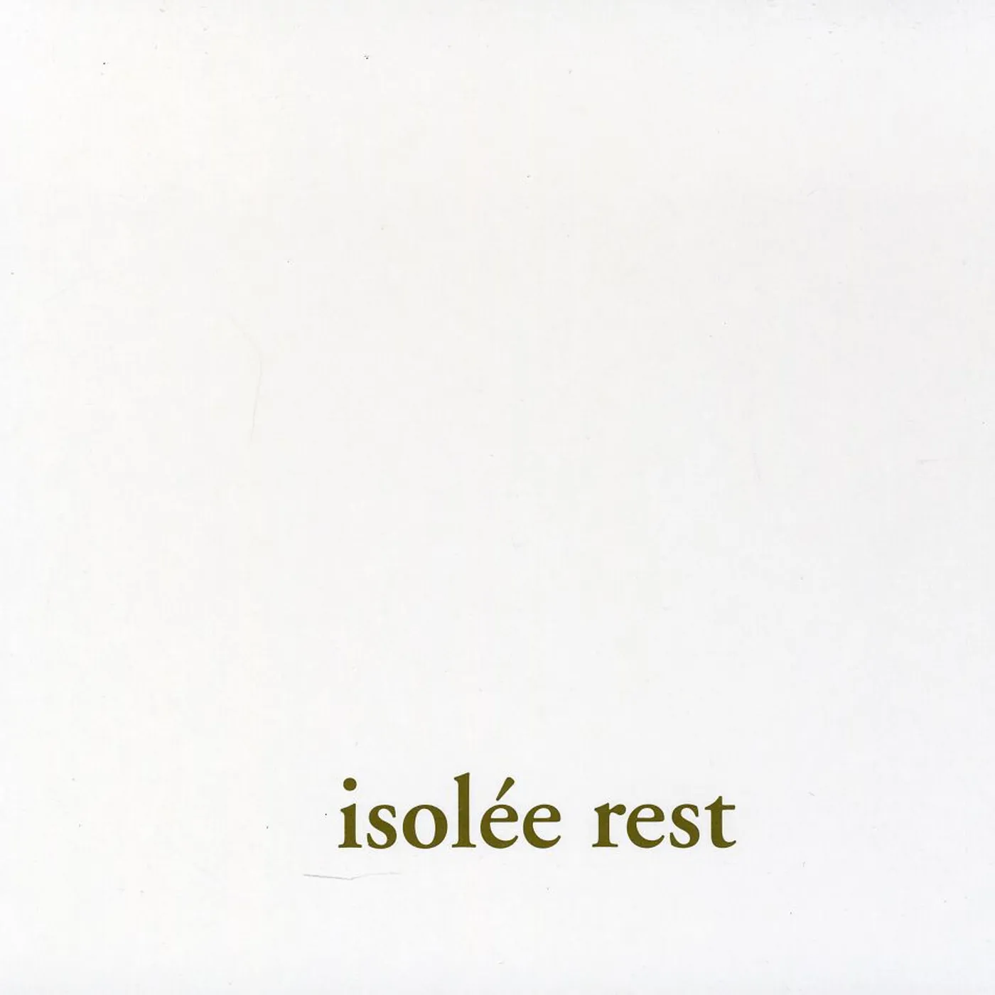 Isolée REST CD