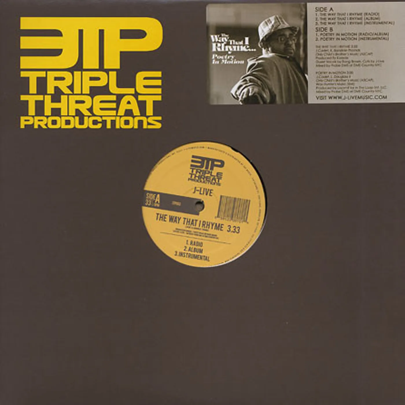 J-Live WAY THAT I RHYME / POETRY (Vinyl)