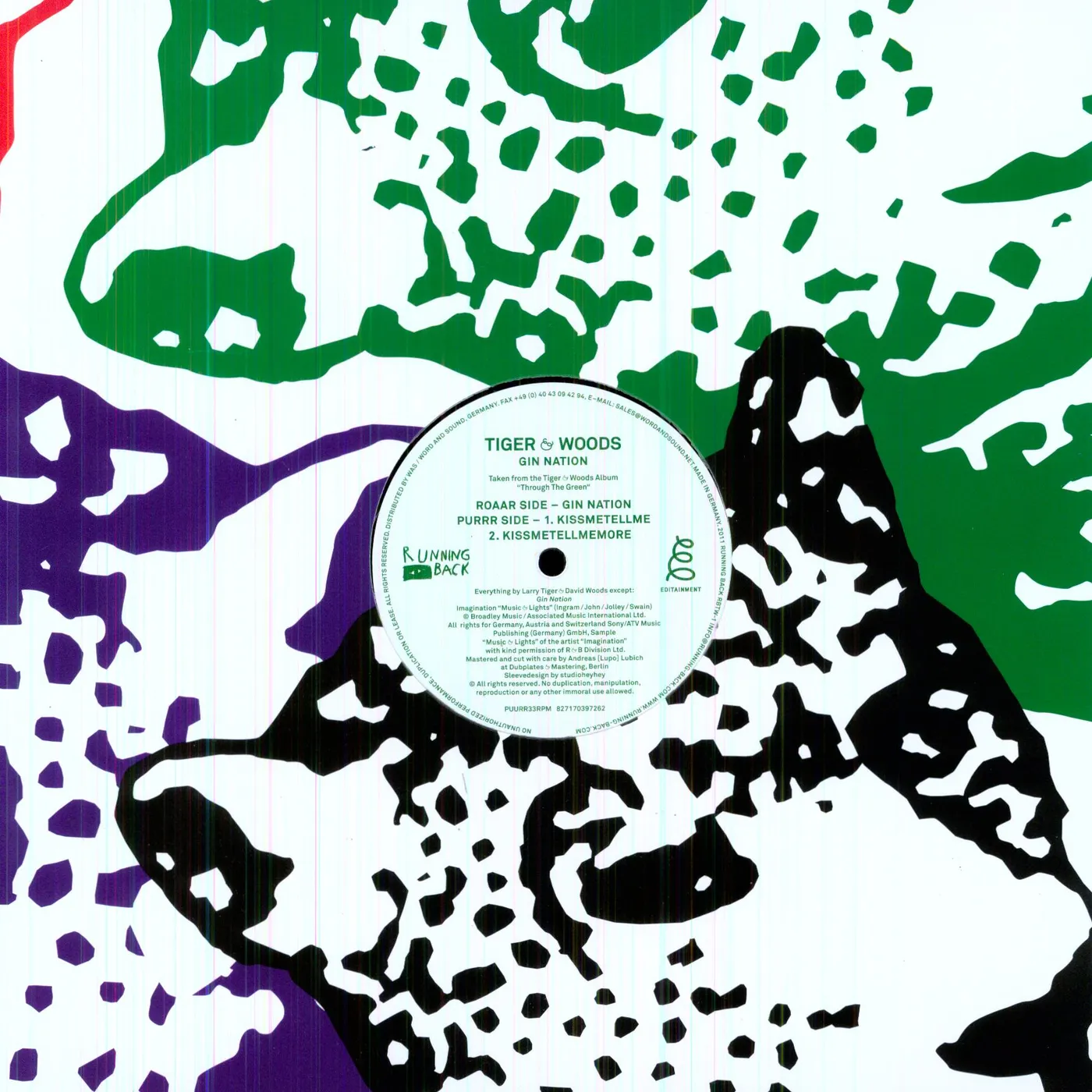 Tiger & Woods Gin Nation Vinyl Record