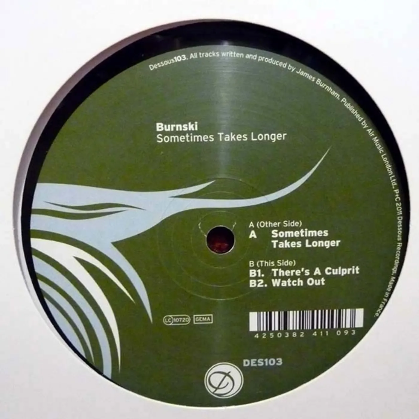 Burnski Sometimes Takes Longer Vinyl Record