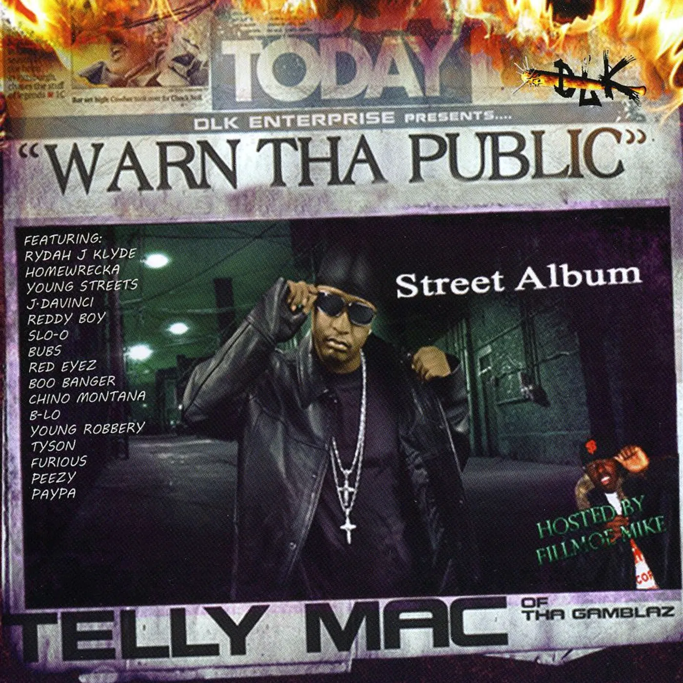 Telly Mac WARN THA PUBLIC: STREET ALBUM CD