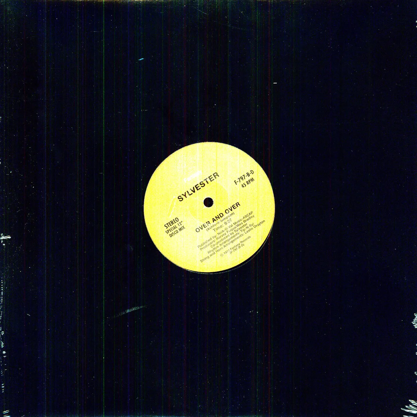 Sylvester DOWN DOWN DOWN / OVER & OVER Vinyl Record