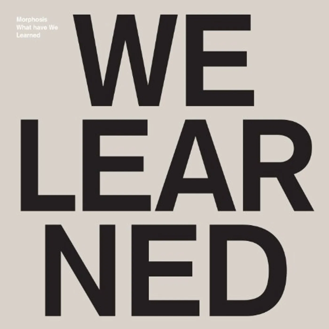 Morphosis What Have we Learned Vinyl Record