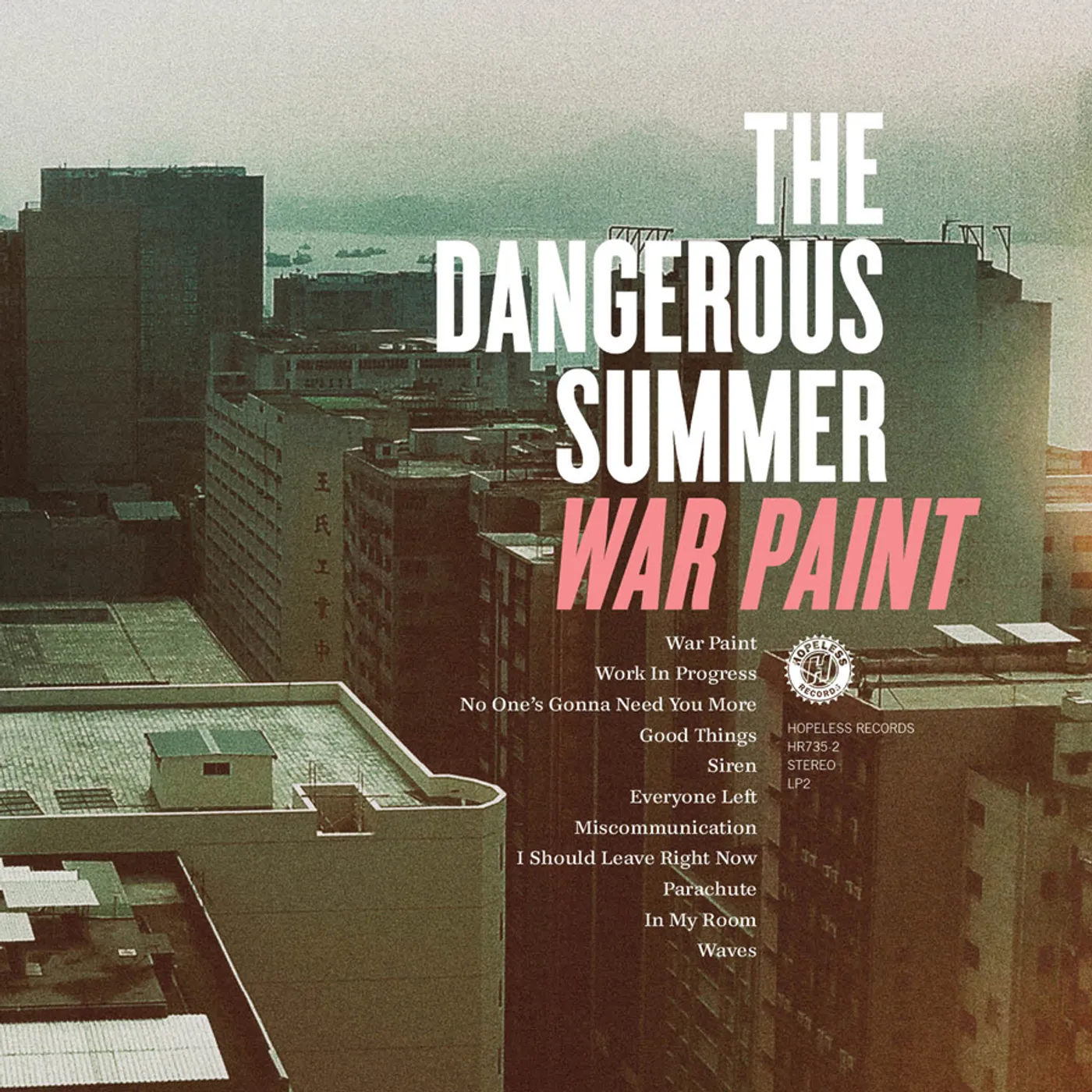 The Dangerous Summer WAR PAINT CD