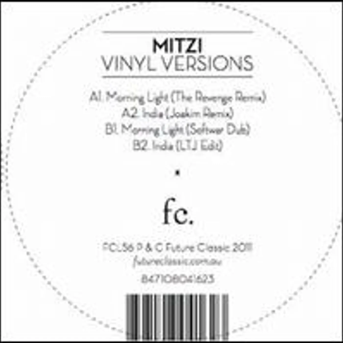 Mitzi VINYL VERSIONS Vinyl Record